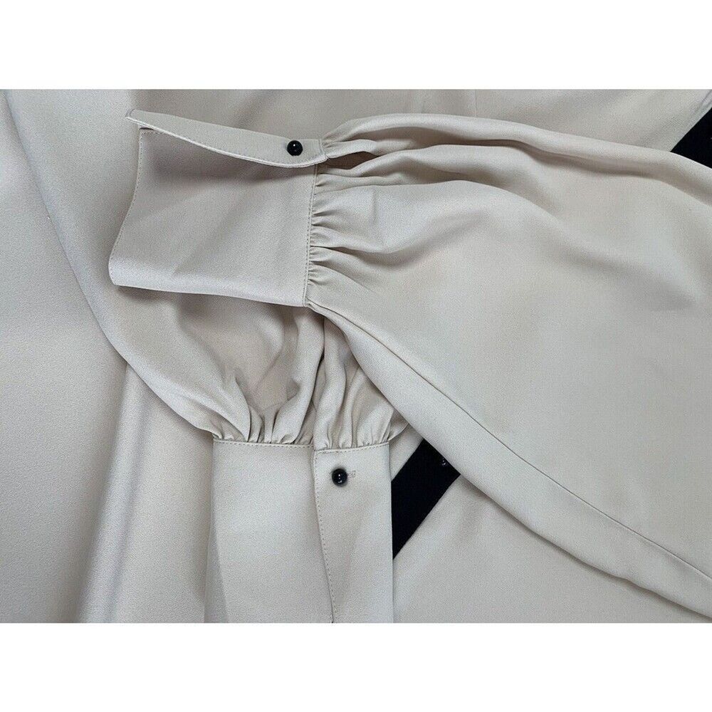 Equipment Women’s Causette Top Blouse In Ble Neutral Beige Size S/P - Picture 15 of 16